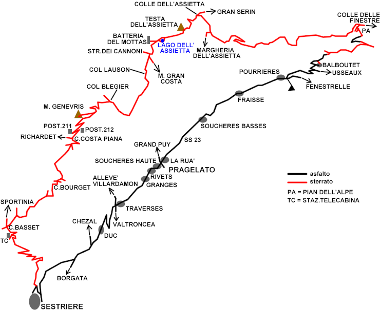 Percorso Tour Assietta